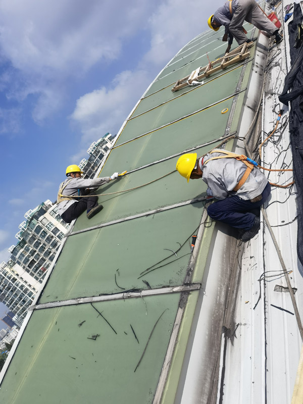 市体育馆屋面防水维修